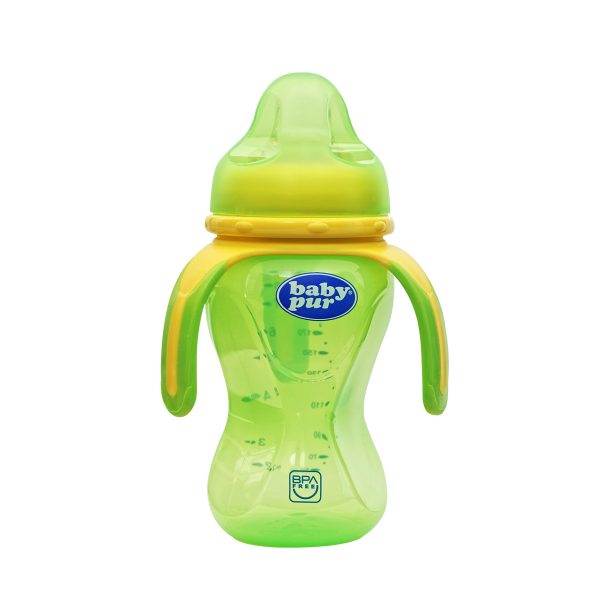 BABY PUR Gobelet NEXT Paille et Anse 6M+ 240ml Réf:9007-B