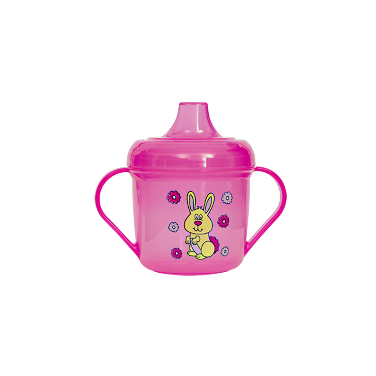 Tasse à Bec Souple - Avec Poignées Ergonomiques - pour Bébé de +6 Mois -  Rose - Bab Fel Web E- commerce dz site vente en ligne