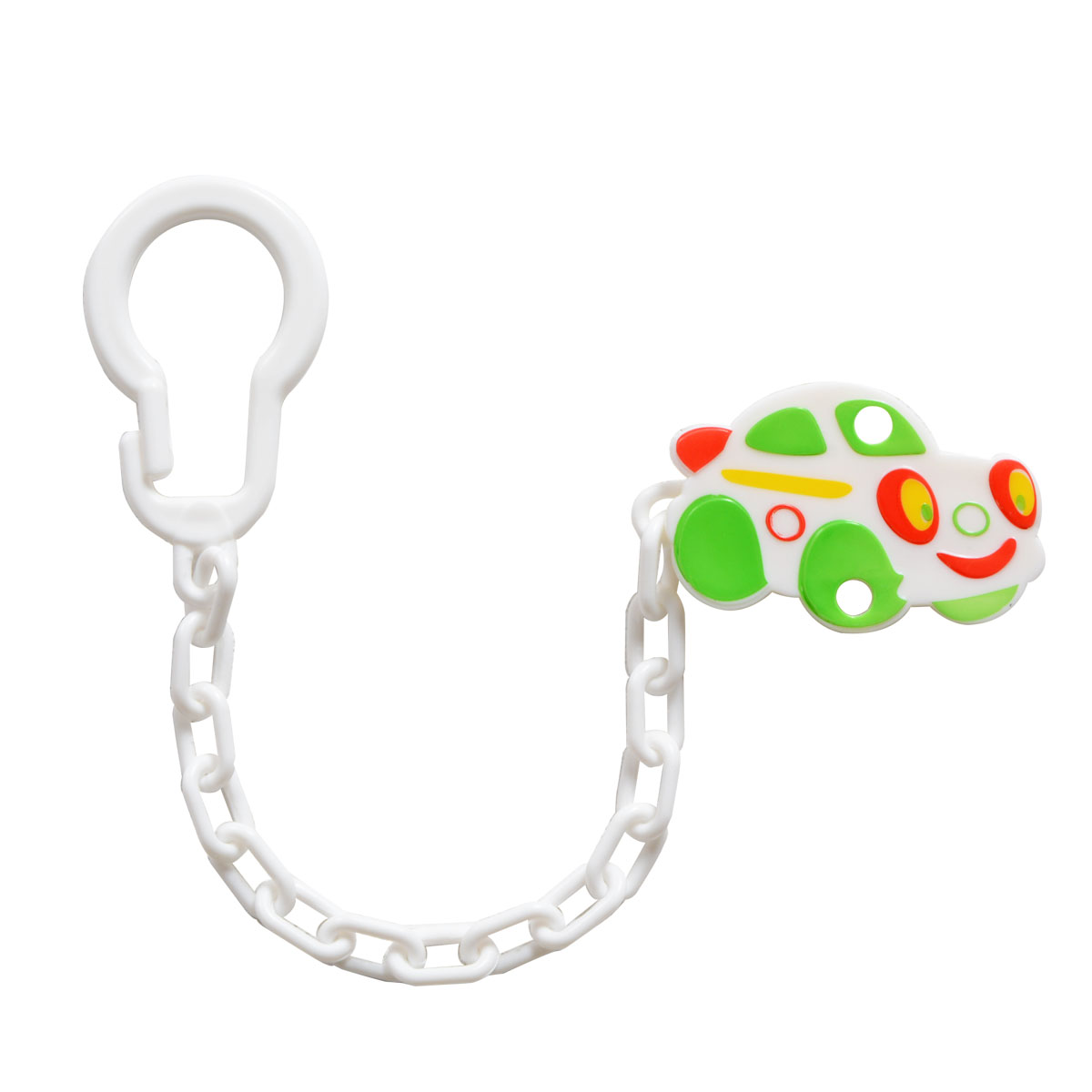 Jouet bébé,1 pièces nouveau né bébé jouet attache sucette chaîne étui en  plastique Chupetas sucette sucette Clips - Type 01 Red